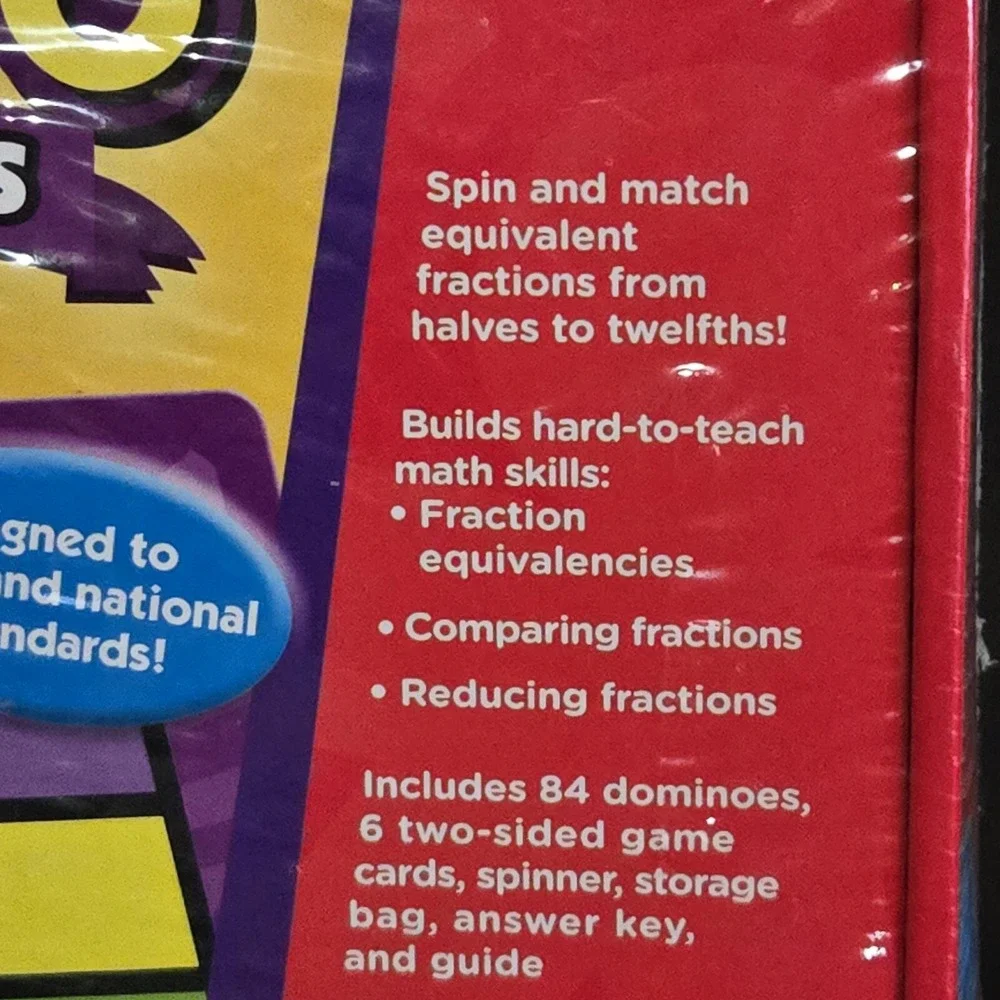 NEW Frango Fractions The Fraction‎ Bingo Game COMPLETE Educational Homeschool